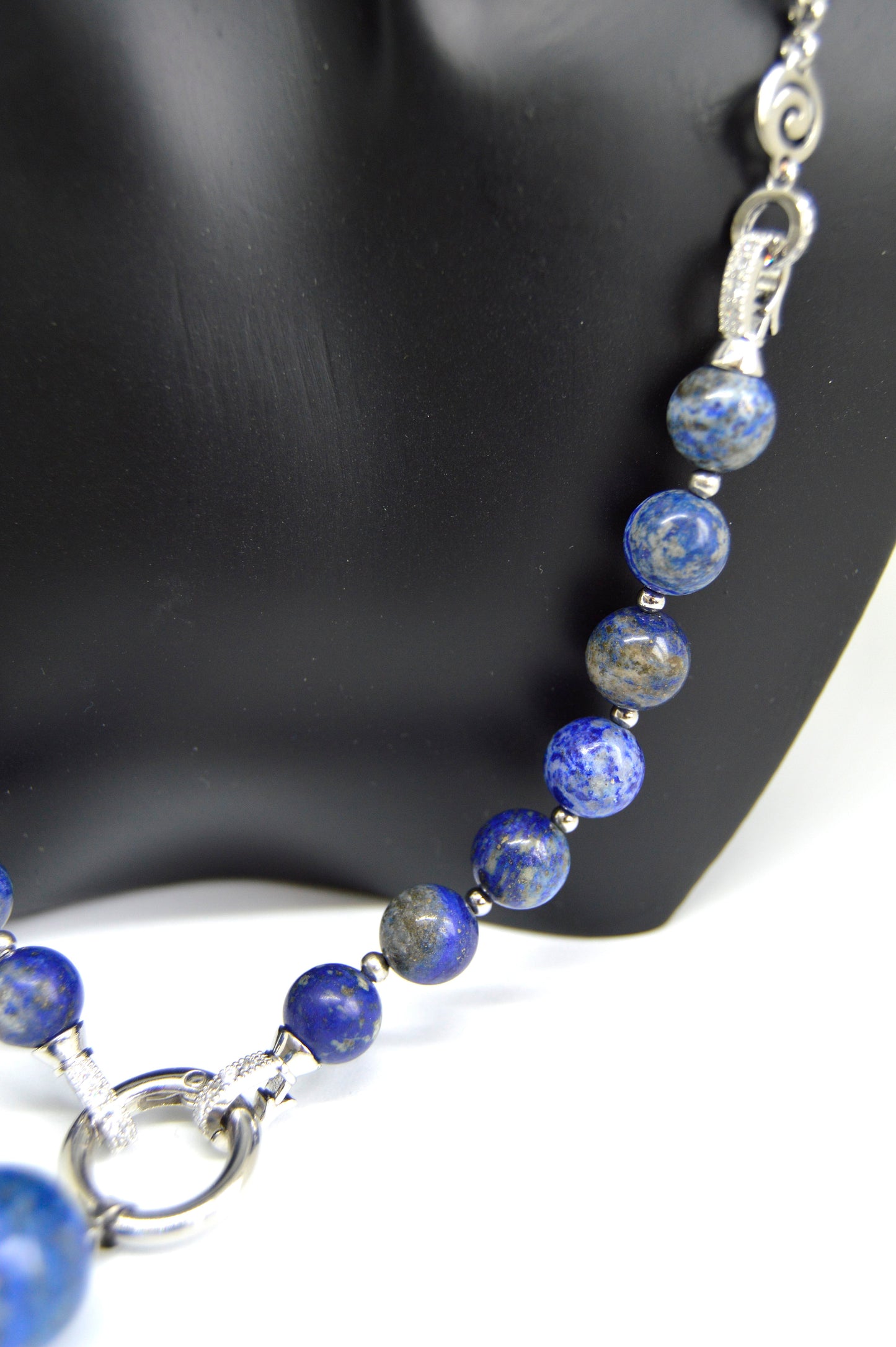 3 in 1 Natural Lapis Lazuli Stone Beaded Transforming Jewellery - Pendant Necklace, Choker and Bracelet Bestseller